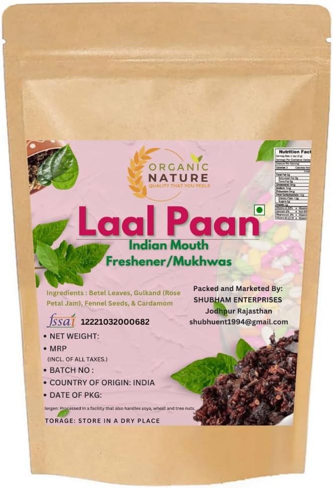 organic nature Banarasi Paan Mukhwas Mouth Freshener Digestive After Meal Mukhwas (pack of 900 gram)