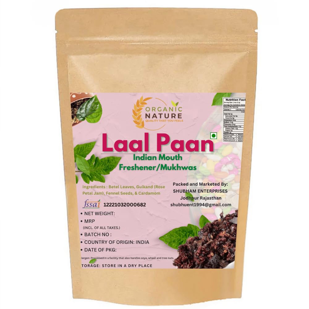 organic nature Banarasi Paan Mukhwas Mouth Freshener Digestive After Meal Mukhwas (pack of 200 gram)
