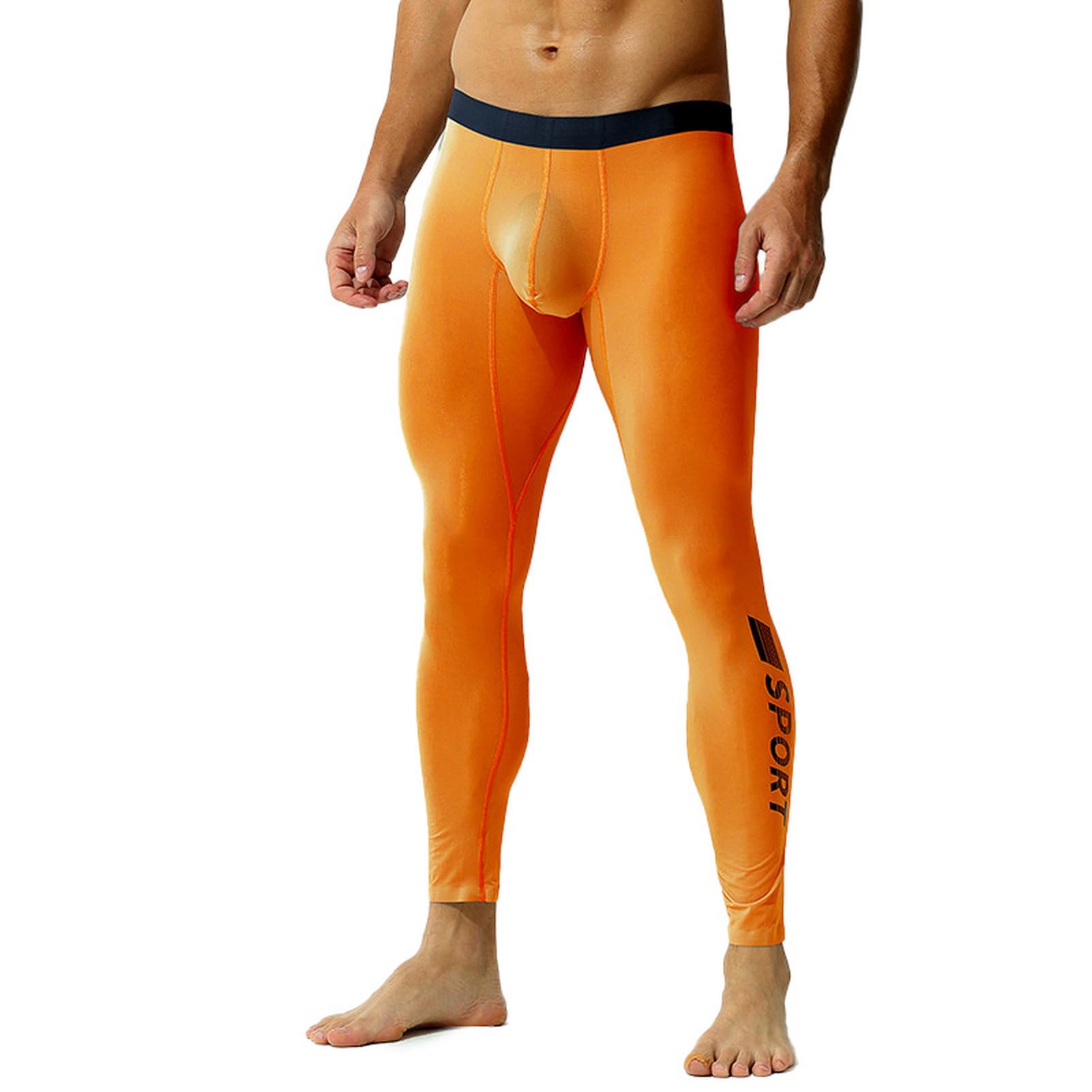 Faringoto Leggings transparentes transparentes para hombre, talla grande, sexy, ultrafino, elásticos, pantalones deportivos