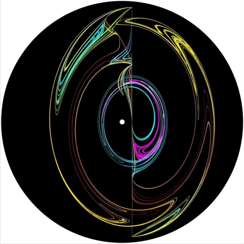 Slipmat In Feltro Per Giradischi - Design Spiral, 12 Pollici, Antiscivolo, Per DJ E Collezionisti