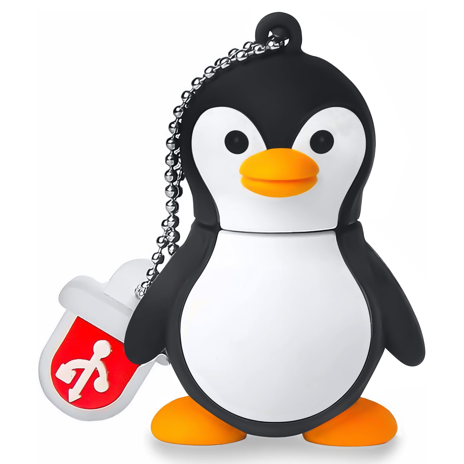 USB Flash Drive 64GB Cute Penguin Model USB Drive Thumb Drives USB 2.0 Memory Stick for External Data Storage