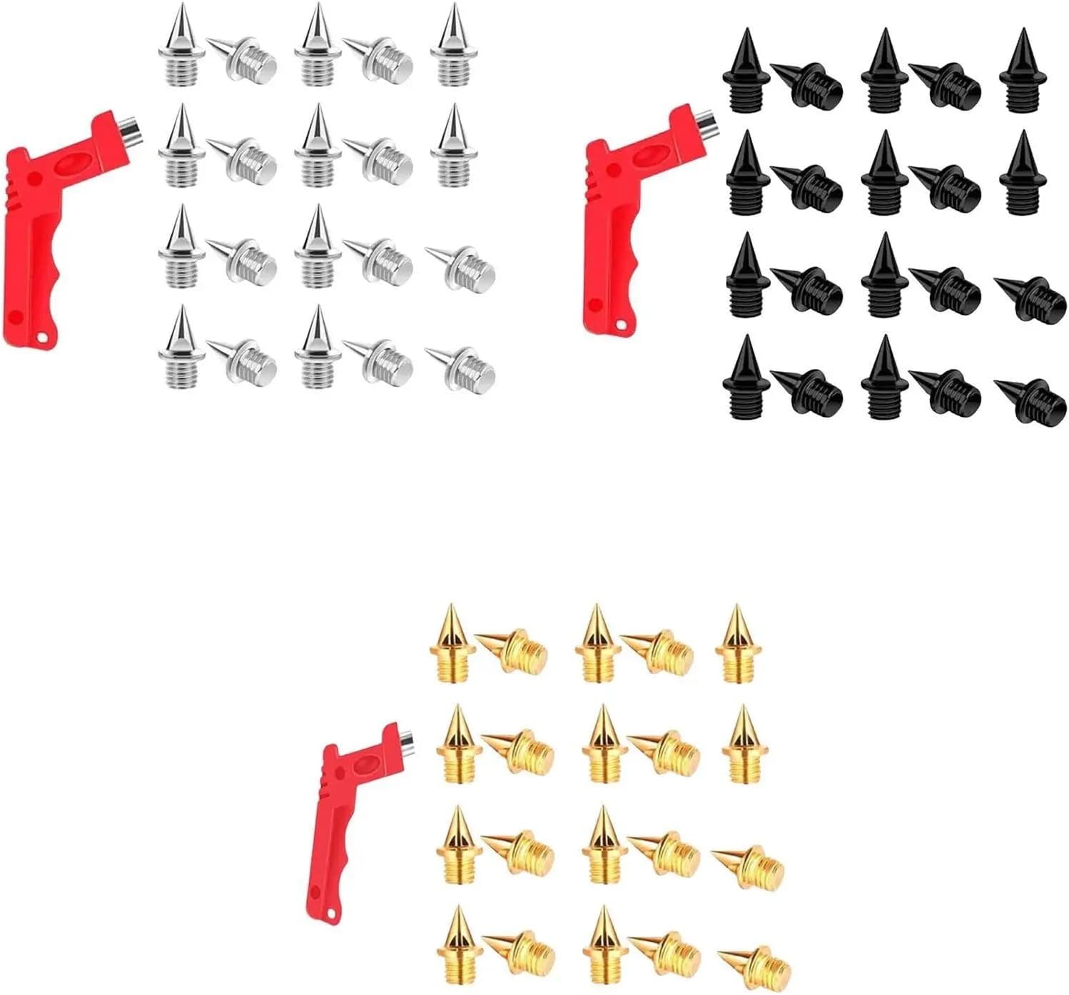 Track Spikes 120pcs Track Shoe Spikes Practical and Field Running for Practice Short Distance Outdoor Training Adults