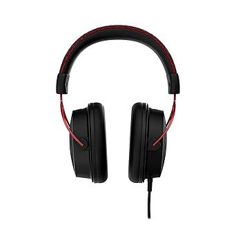 HyperX Cloud Alpha - Gaming Headset, Dual Chamber Drivers, Legendary Comfort, Aluminum Frame, Detachable Microphone, Works on PC, PS4, PS5, Xbox One/ Series X|S, Nintendo Switch and Mobile Red