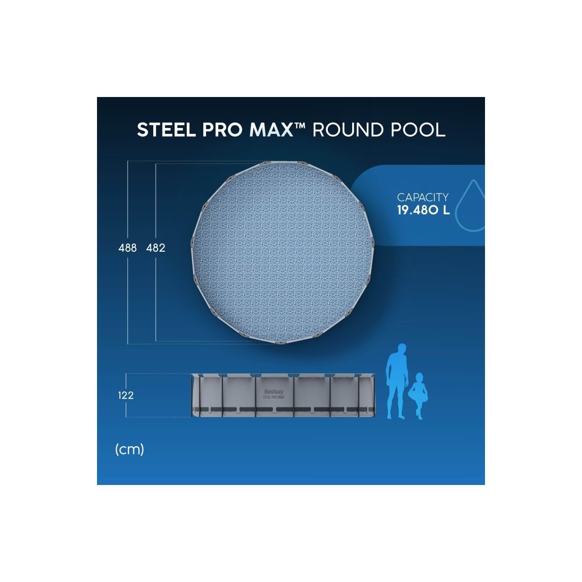 Steel Pro MAX™ 16' x 48"/4.88m x 1.22m Pool Set