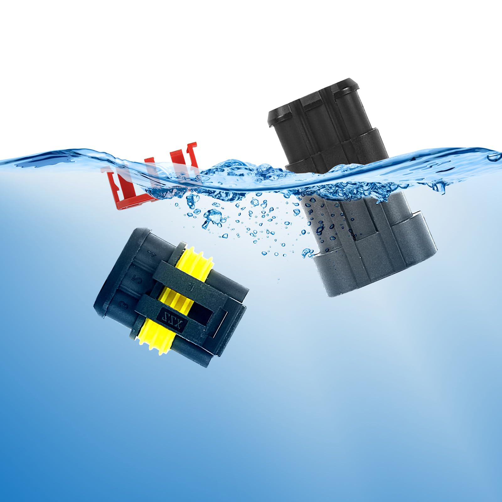 352 Pezzi Connettori Elettrici Impermeabili, Connettori per Cavi Elettrici, 1/2/3/4 Pin Auto Impermeabile Connettore per Auto, Camion and Moto