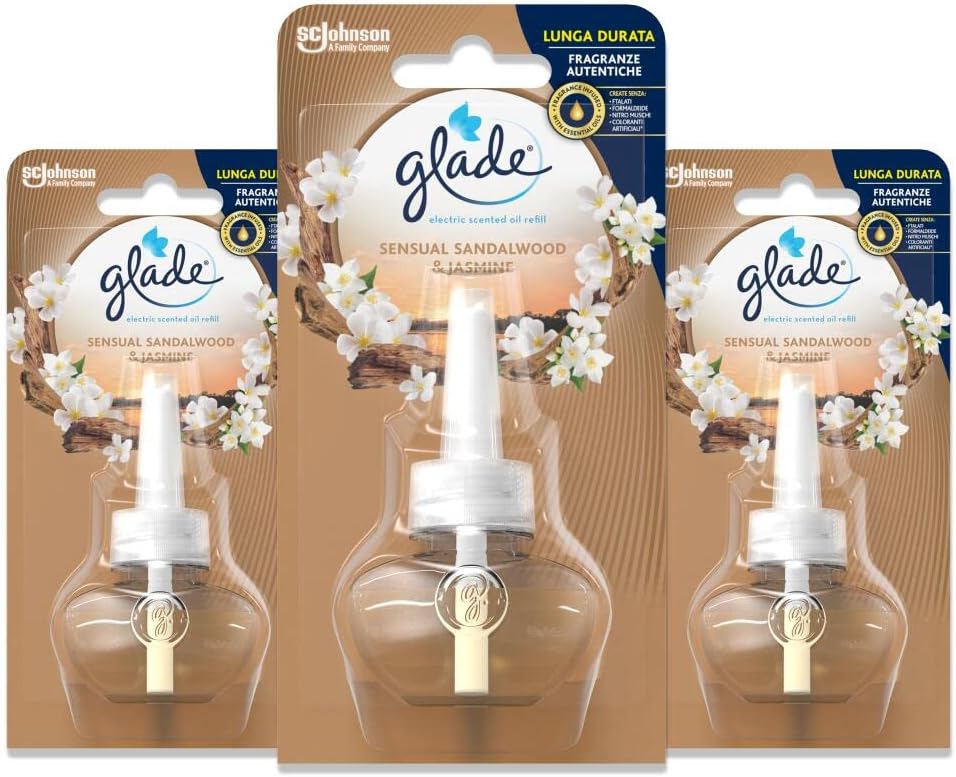 Glade Diffuseur d'huiles essentielles électrique, recharge, parfum