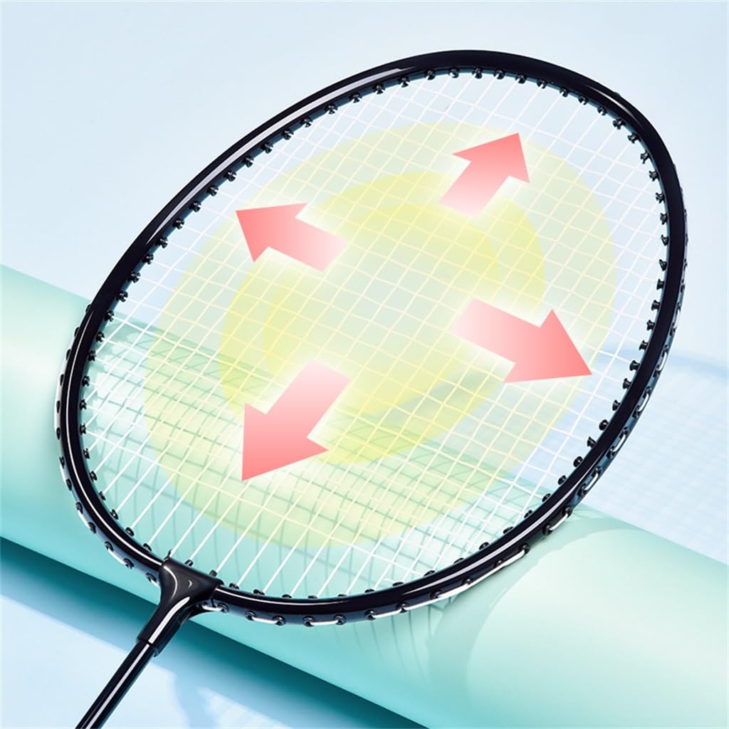 Badminton Racket Unisex Single and Racket No Label Solid Colour Lightweight
