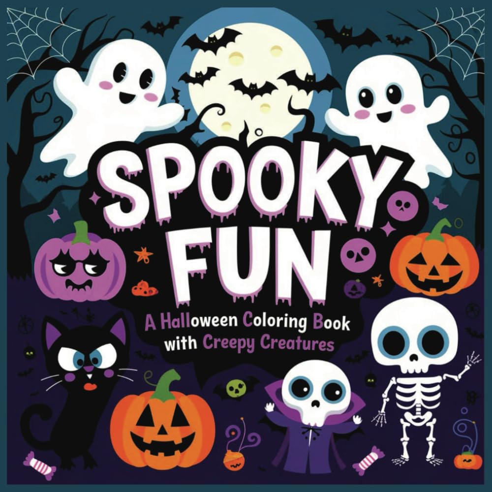 Spooky Fun: A Halloween Coloring Book with Creepy Creatures