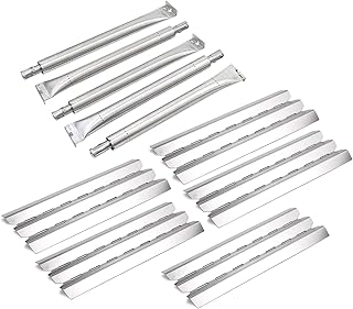 Zemibi Grill Parts Replacement for Broil King 9221-54 9221-64 9235-27 9635-87 Baron 320 Baron 340 Baron 420 Baron 440 Baron 490 Baron 540 Baron 590 Baron 590-S, Grill Heat Plates and Burner Tubes