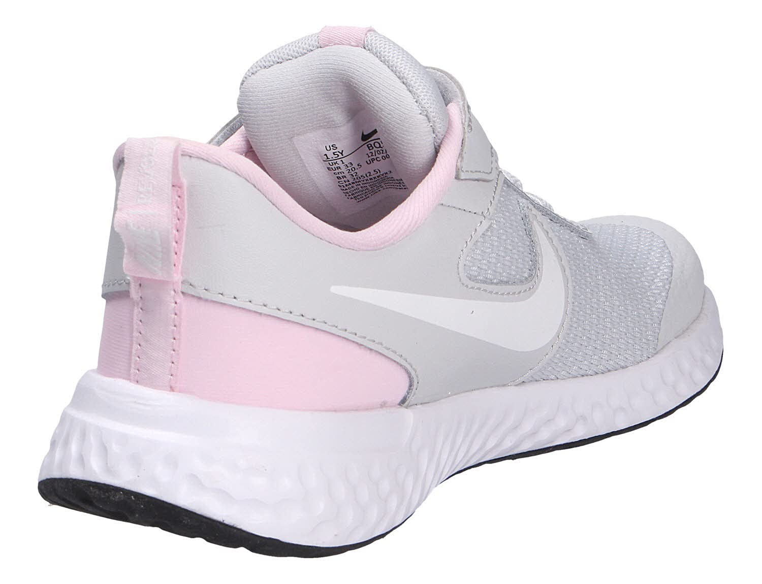 Nike Revolution 5 PSV Zapatillas Unisex niños Photon Dust White Pink Foam 28.5 EU