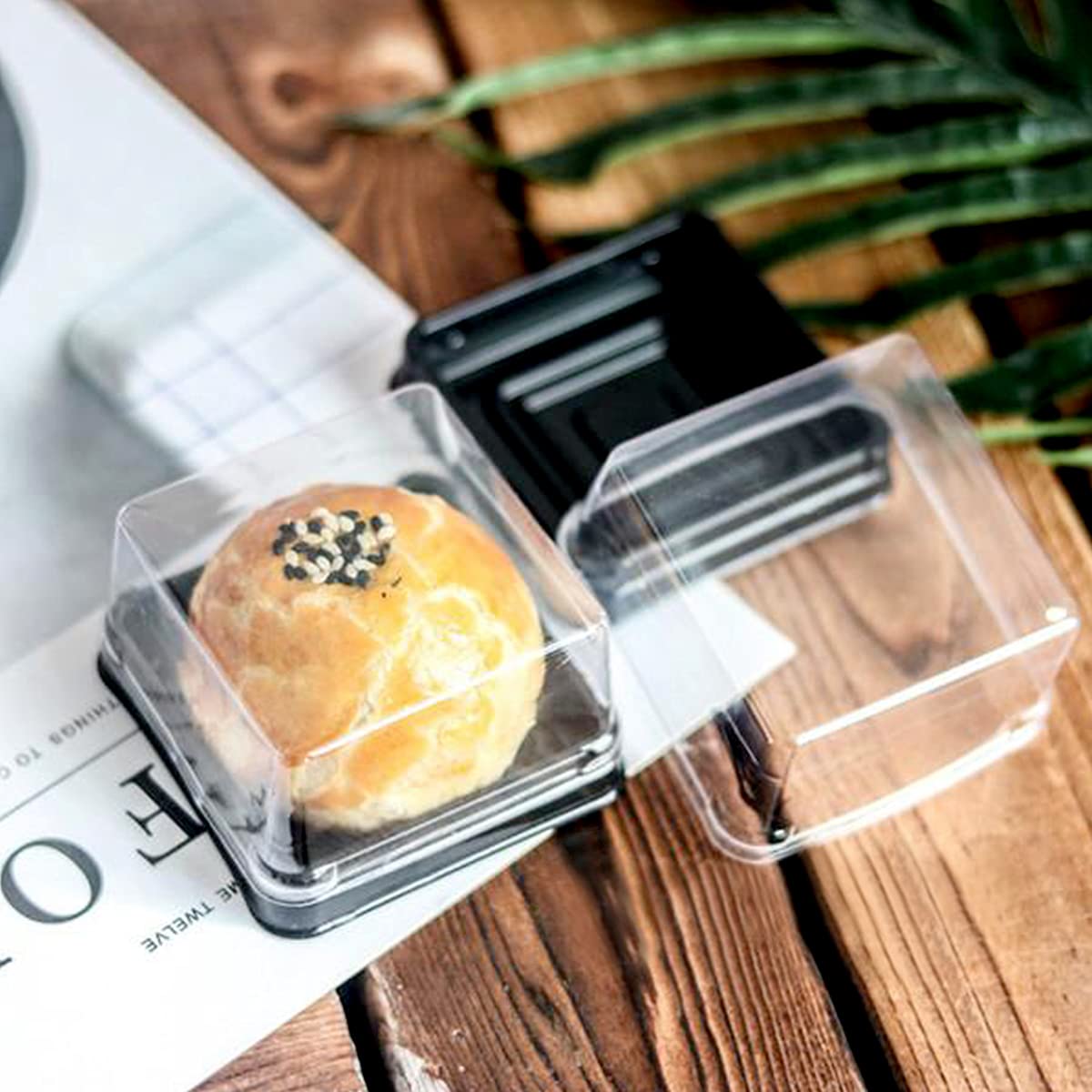 Pralb Mini-Cupcake-Boxen 100 Stück – Rund, Rosa, 7.9x5.1 Cm, Für Muffins, Gebäck & Geschenke