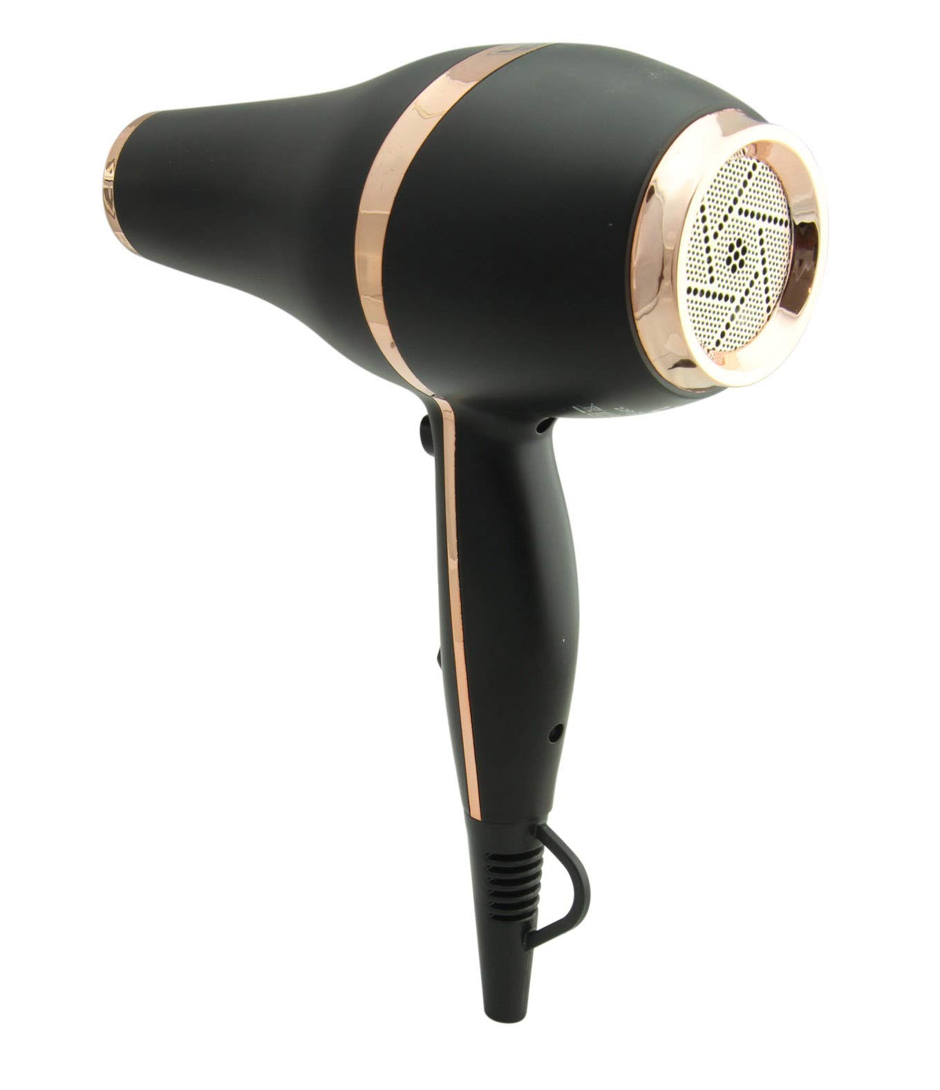 Secador de cabello LIM HAIR LX. LUXURY, NanoSILVER, 2200 W, PROFESIONAL, vida Extra larga,ligero. 2 boquillas y difusor (NEGRO)
