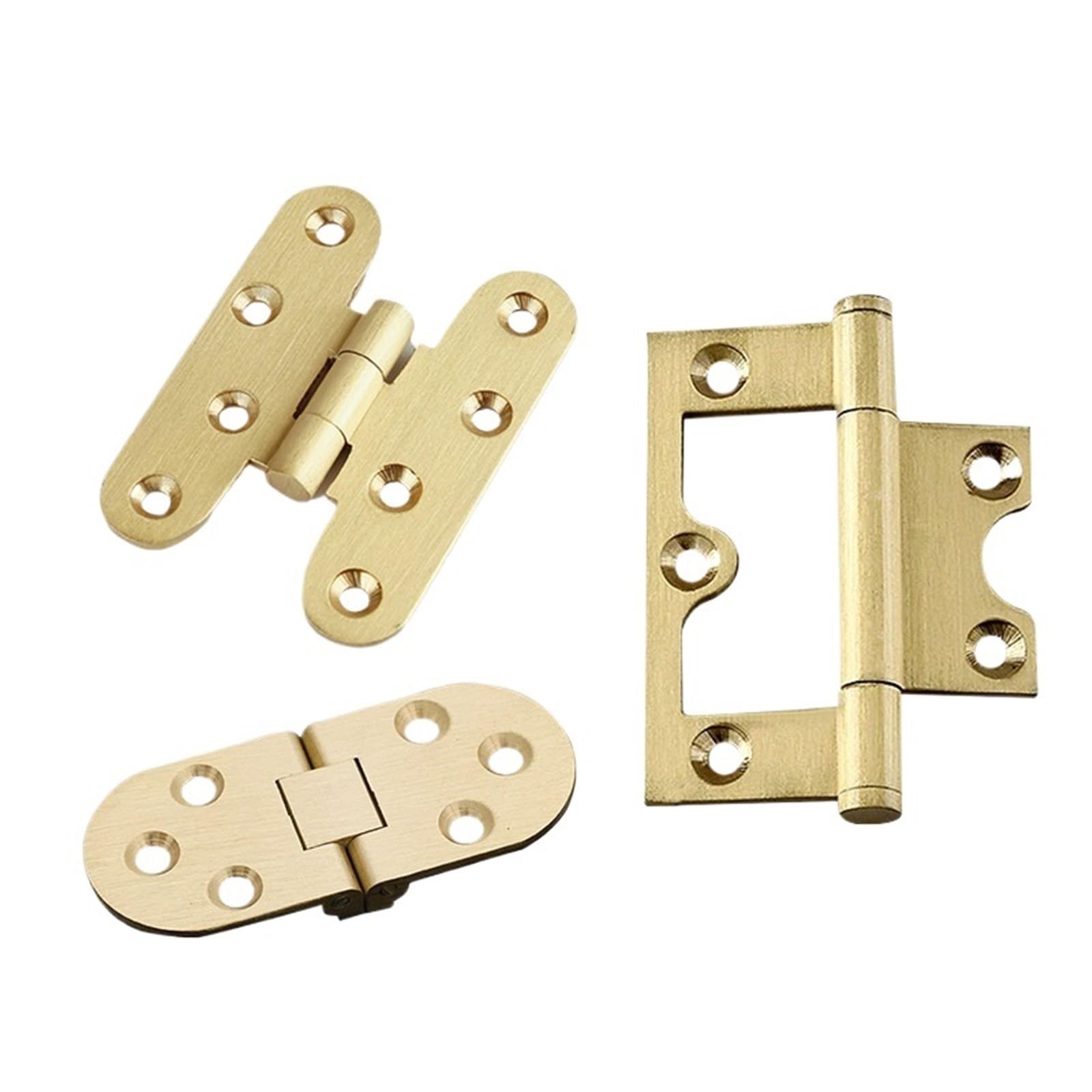 4Pcs Antique Brass Door Hinges Bronze Cabinet Hinge(T3609 7cm Bronze)