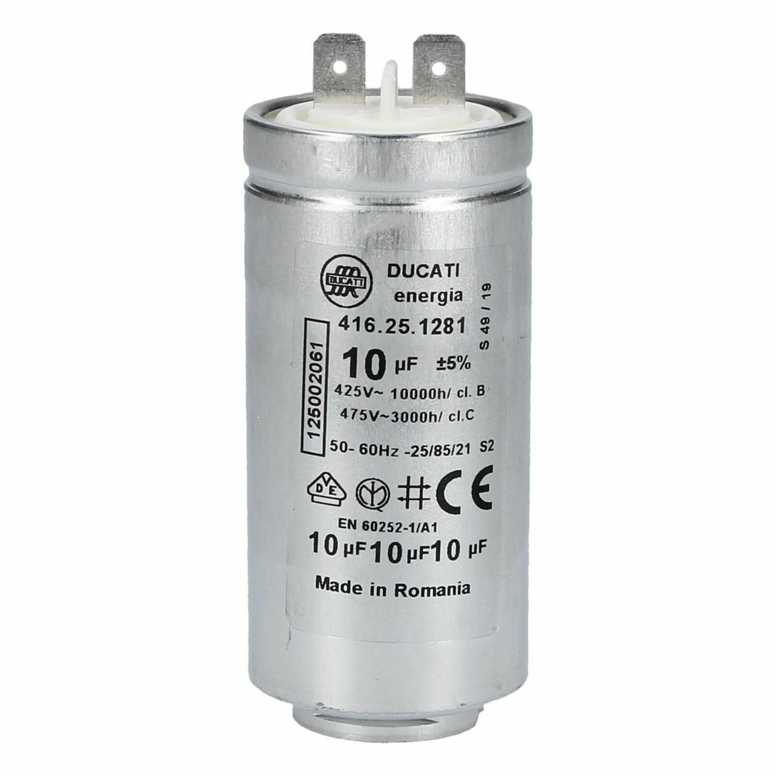 LUTH Premium Profi Parts Condensateur 10 µf compatible avec AEG 125002061/5 pour sèche-linge, sèche-linge