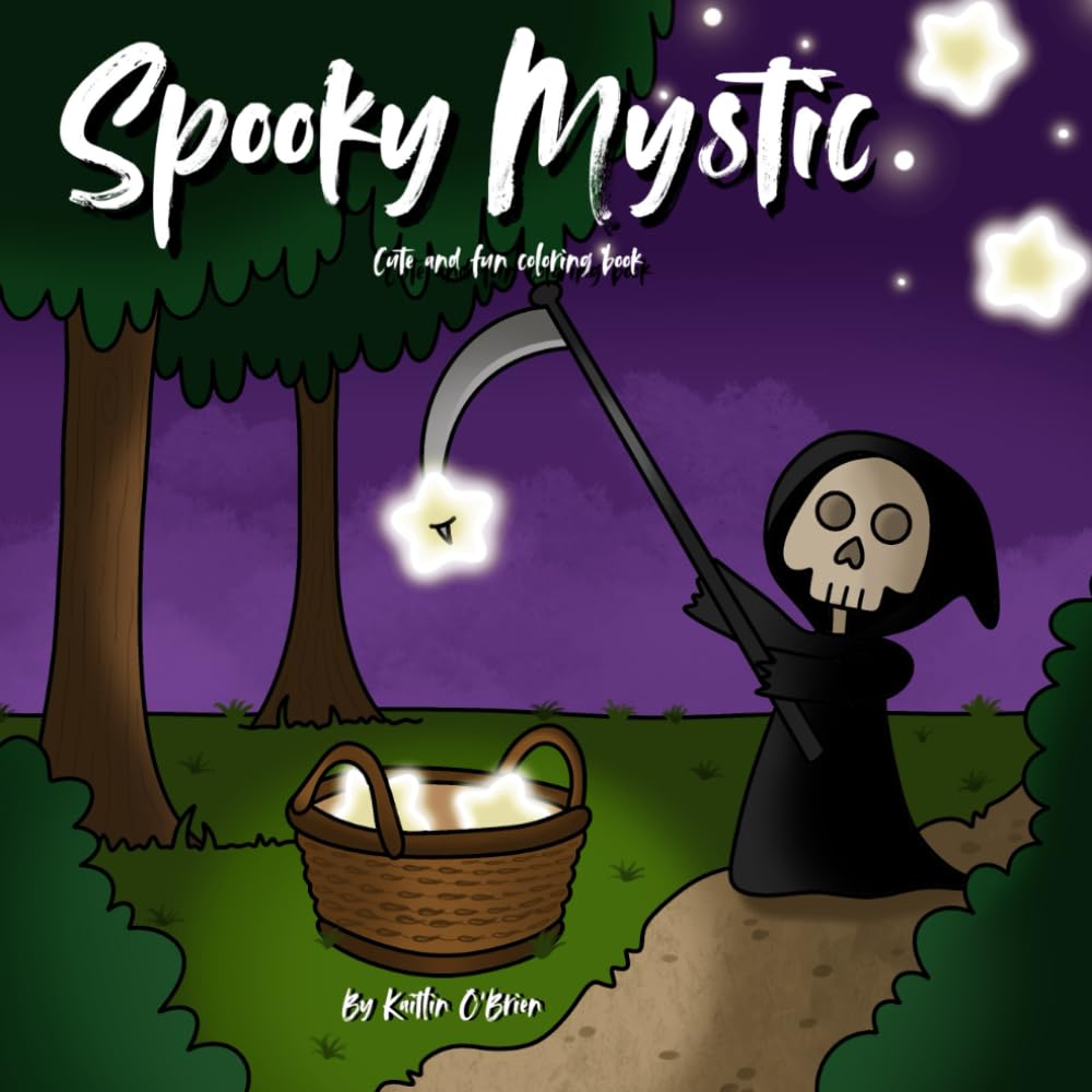 Spooky Mystic Coloring Book: A Cute and Spooky Coloring Book