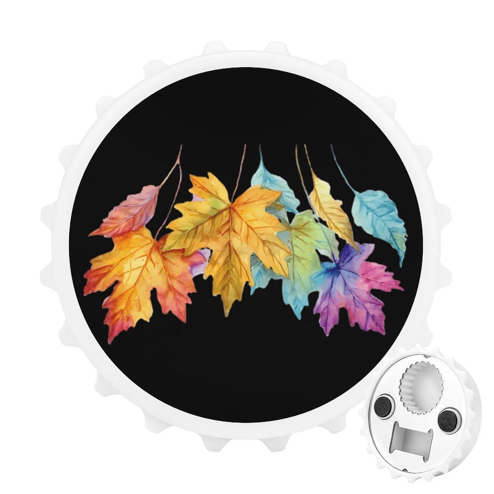 Autumn Leaves Magnetic Bottle Opener Refrigerator Magnet Fridge Magnets Kitchen Supplies