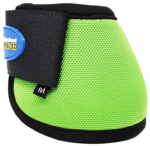 Horse Medium Ballistic Overreach No-Turn Bell Boots Lime 4109LG