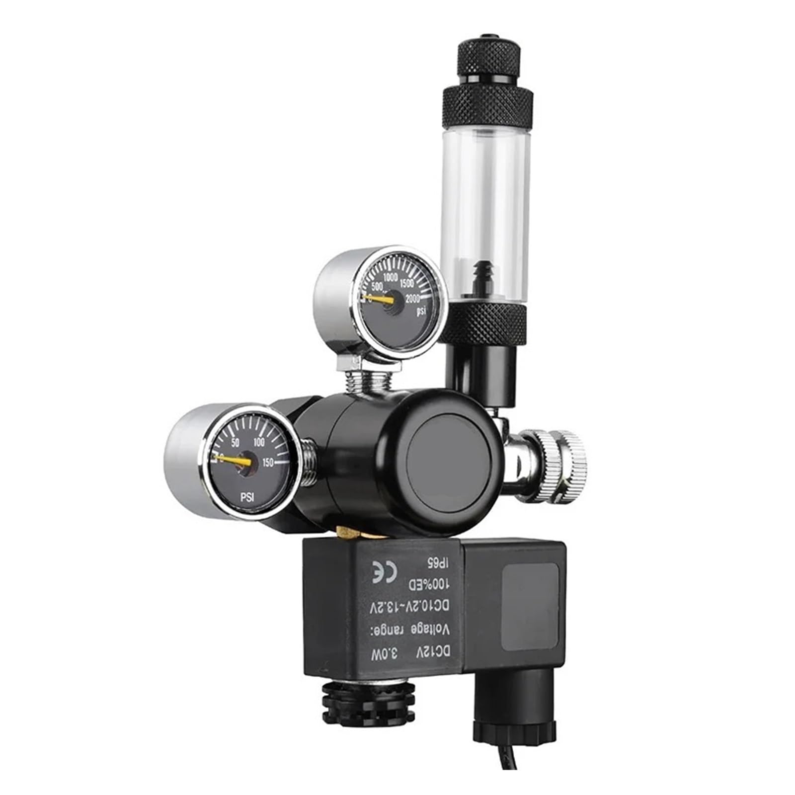 HEXEH Aquarium CO2 Regulator Pressure Gauge Fish Plant Tank Solenoid Check Valve Bubble Counter Accessories Dioxide Reducer