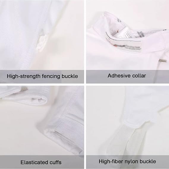 450N Fencing Sport Uniform Suit, Fencing Gear, Durable and Comfortable, High Fit, for Foil, Epee, Saber, Right Hand