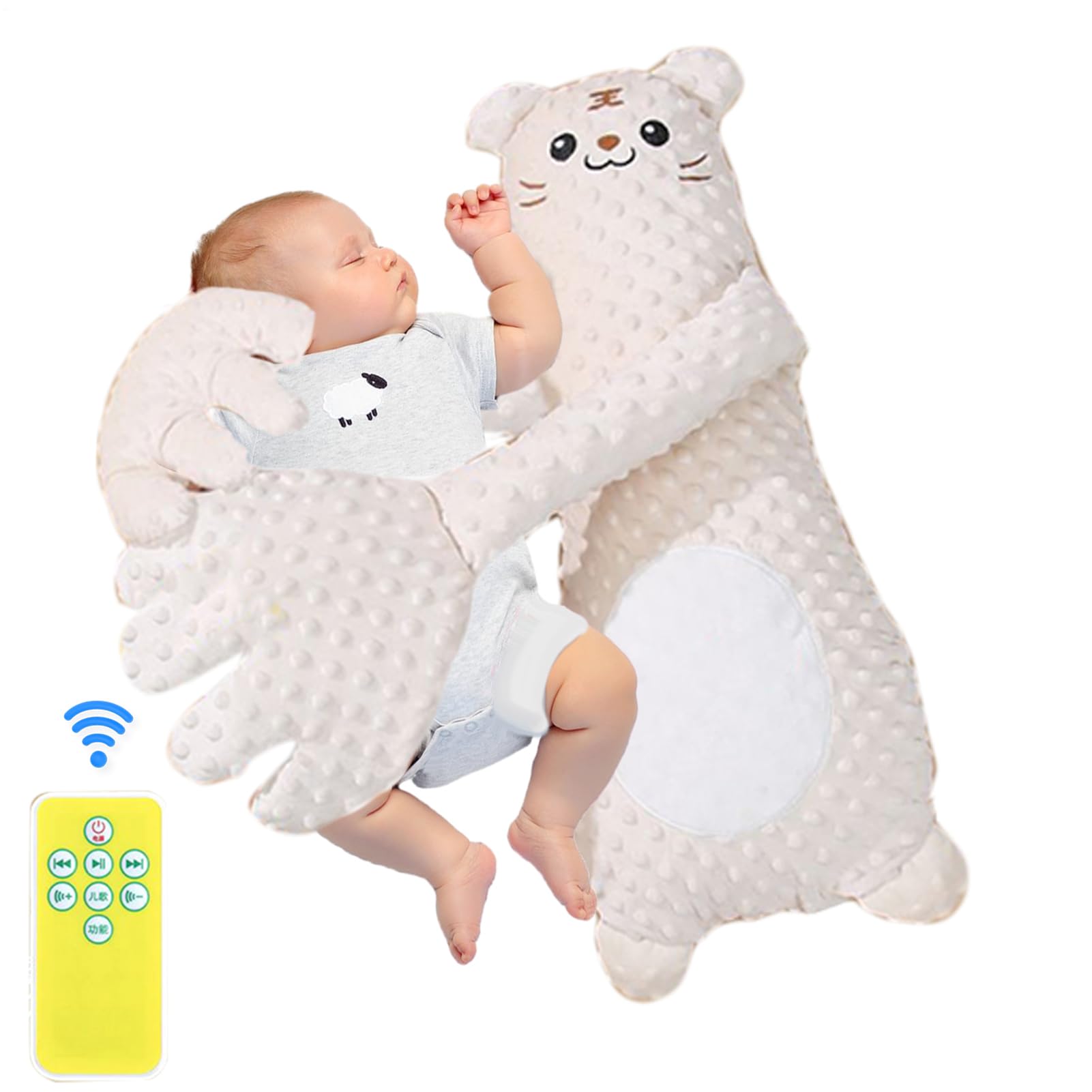 Bambino lenitivo e accarezzante, mano lenitiva del palmo, per pisolini per bambini, frequenza di accarezzamento flessibile, flessibilità multi-modalità, colorato per passeggino, culla, camera da