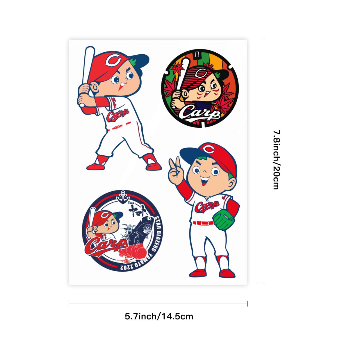 ★ロウブロー・カスタムカルチャー系 ステッカー 6pcs 新品 Amazon.co.jp: クリスタルステッカー 防水 広島 東洋カープ