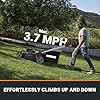 WORX Nitro 40V 21" Cordless Lawn Mower with Aerodeck & Intellicut, Electric Mower with Variable Speed, Self-propelled Lawn Mower WG760 – (2) PowerShare 5.0Ah Batteries & Charger Included