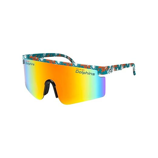 FOCO Miami Dolphins NFL Floral Large Frame Sunglasses