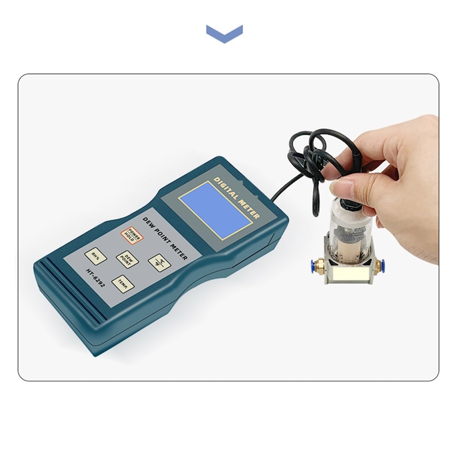 Tragbares Taupunktmessgerät, HT-6292 Gas-Taupunkttester 0,1% RH, °C Industrielles Temperatur- und Feuchtigkeitsmessgerät,Präzisionsinstrument