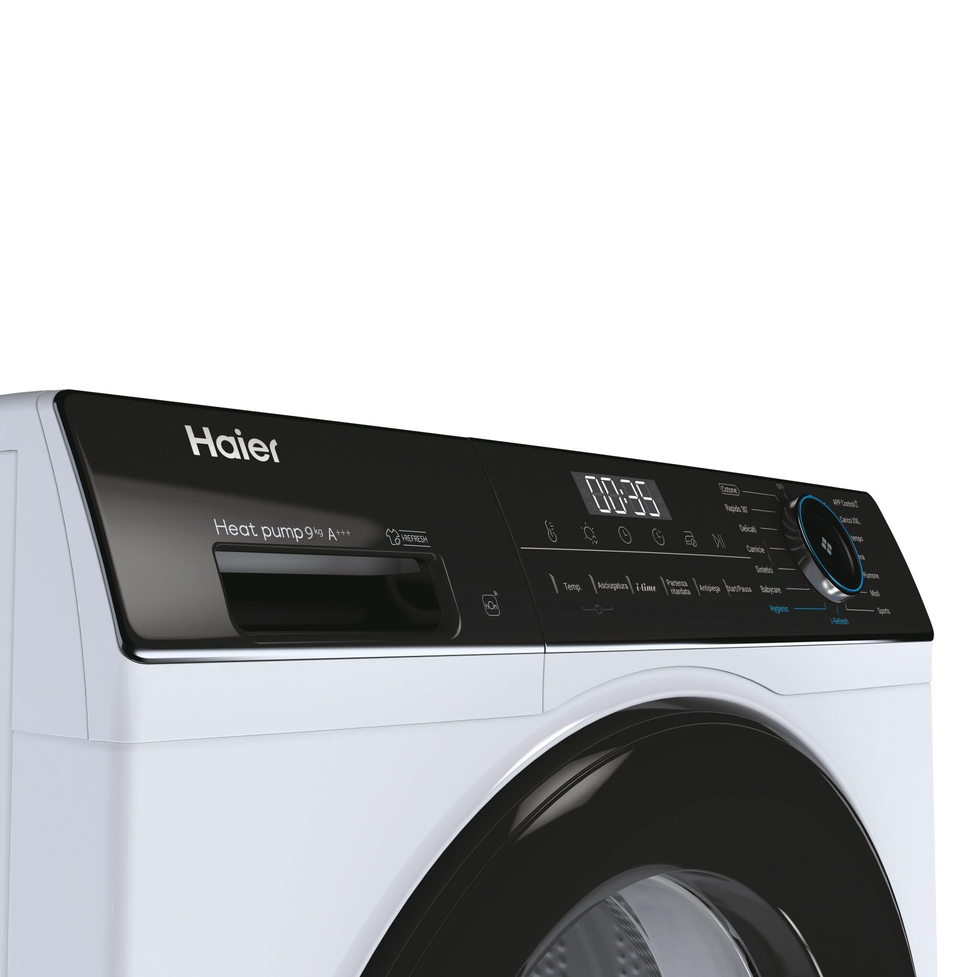 Haier HD90-A3939E - Asciugatrice con pompa di calore, 9 kg, Classe energetica A+++