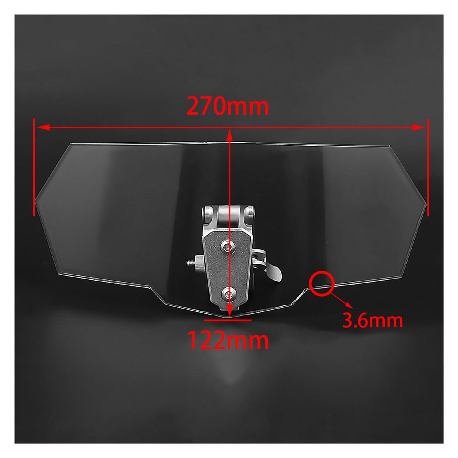 Deflettore Parabrezza Per Motocicletta Per Deflettore Per Per Parabrezza Regolabile Trasparente Universale Per Moto Per Ducati CUPOLINO