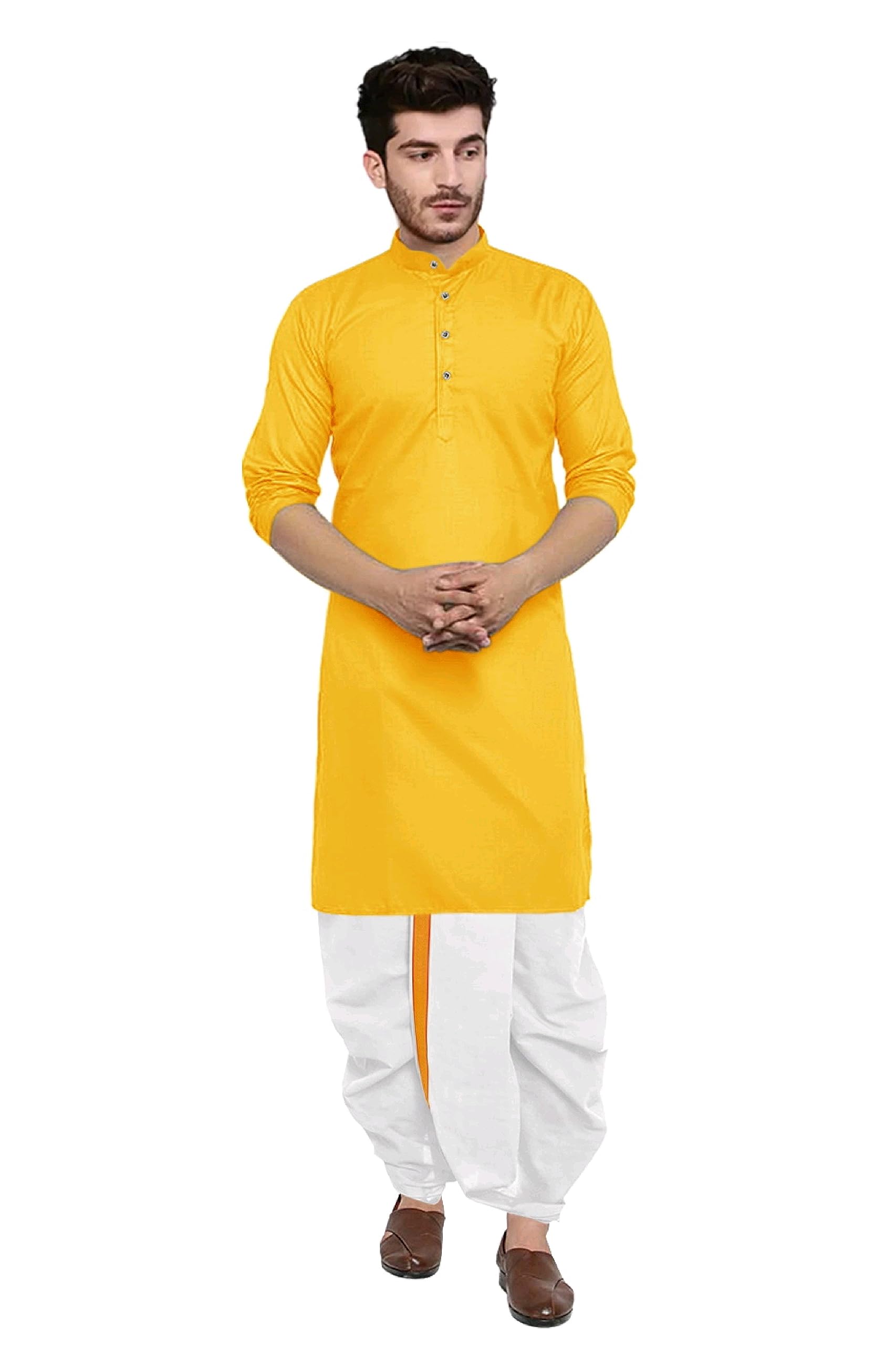 Kurta Dhoti set for Mens (mahraj dhoti with kurta plain and classis look)