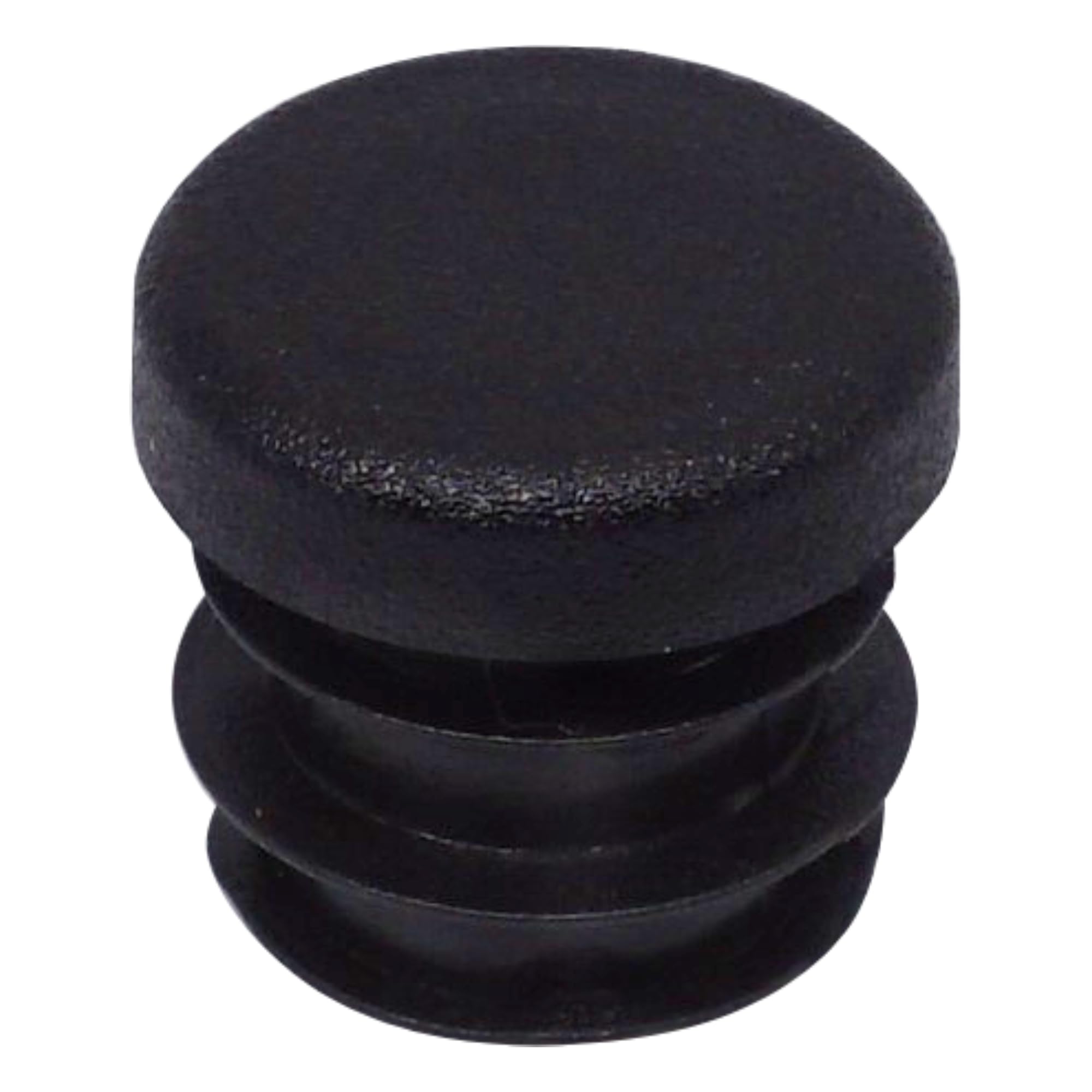 SKIR'CO (20 pcs) Round Tube Inserts 14 mm, Fence Post Plugs, Black Plastic Tube End Caps, Pipe Plugs, Black RAL 9005