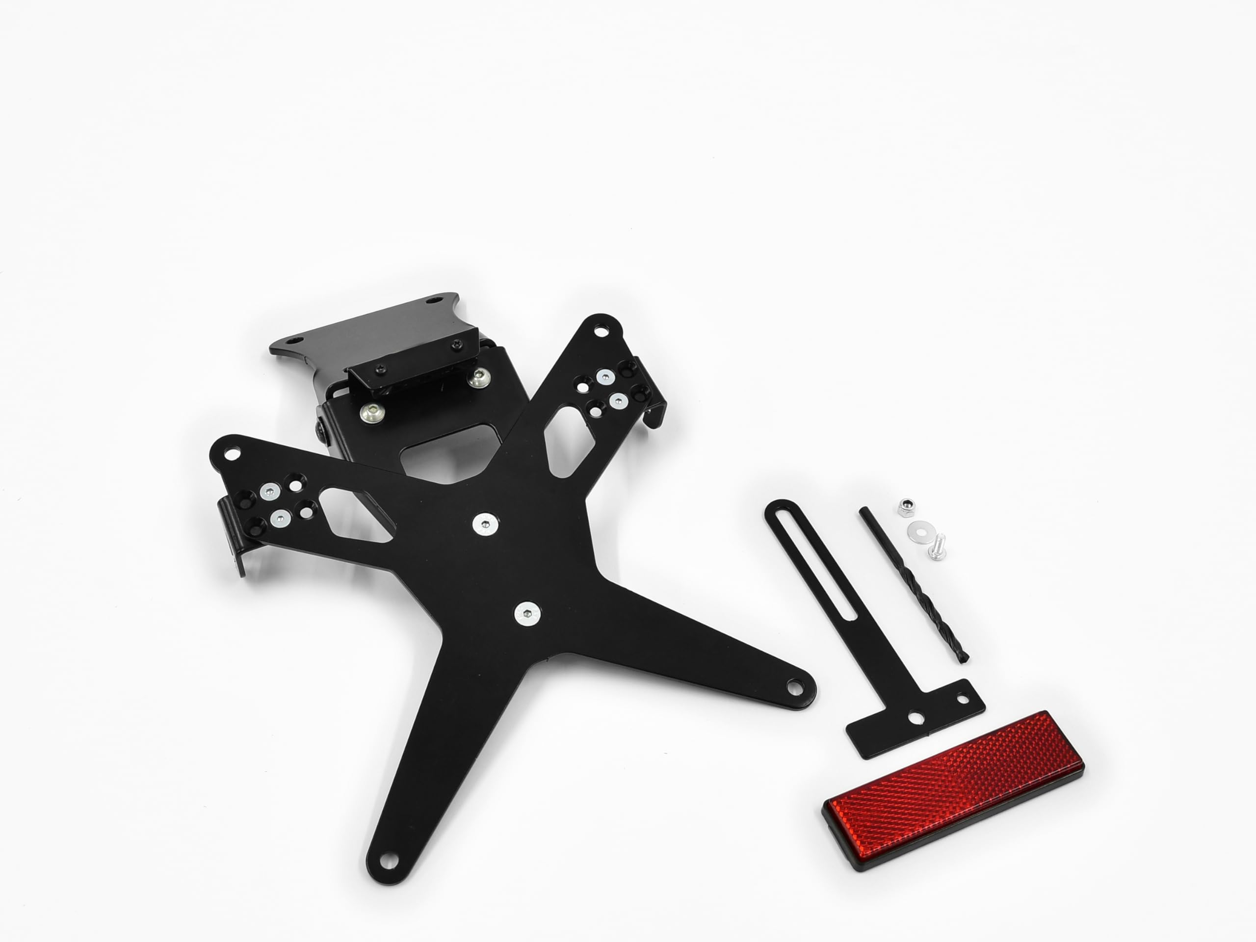 Zieger X-Line 10006549 - Portatarga, supporto per targa, con illuminazione targa e catadiottro
