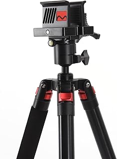 Aluminum Tripod with Heavy Duty Construction, 360 Degree Ball Head, Quick-Release Arca-Swiss Mount System, and Optics Plate for Hunting, Shooting, Glassing, and Outdoors,Black - EBODSJR