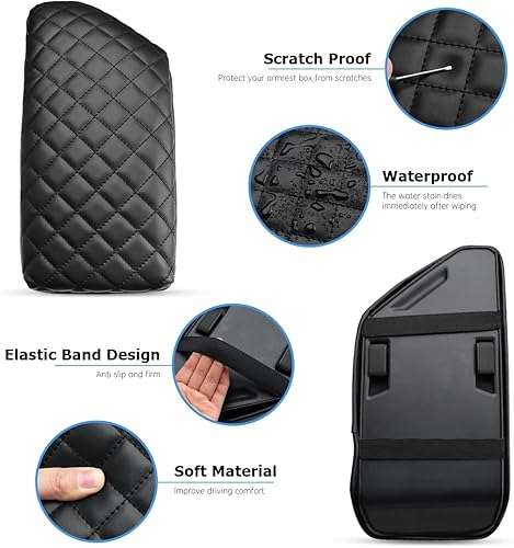 Miniatura 5 de INTGET Funda para reposabrazos de consola central de automóvil para VW Volkswagen Jetta Accessories 2019 2020 2021 2022 2023 y Jetta GLI 2019-2023