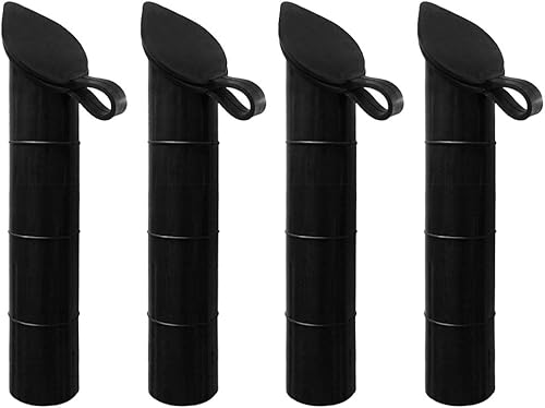 Genérico 4 tubos interiores de goma de 30 grados para barco, yate, caña de pescar, soporte para caña de pescar