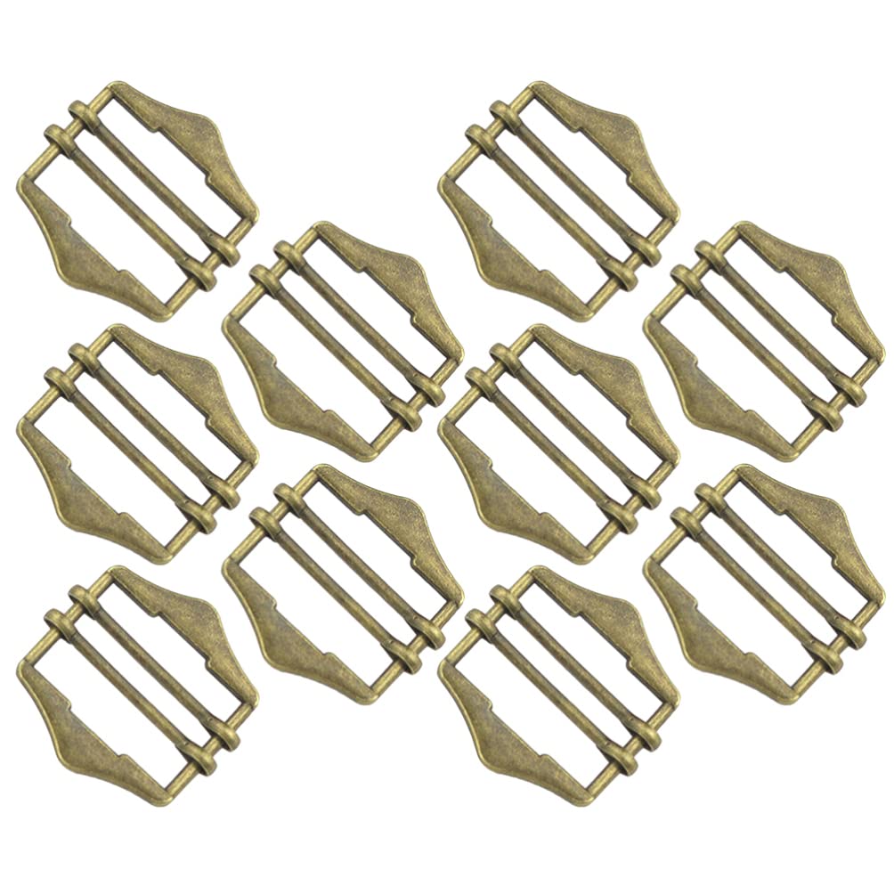 60 Anelli Rettangolari In Metallo Color Bronzo - Fibbie Scorvoli Per Cinture E Zaini - Foto 5