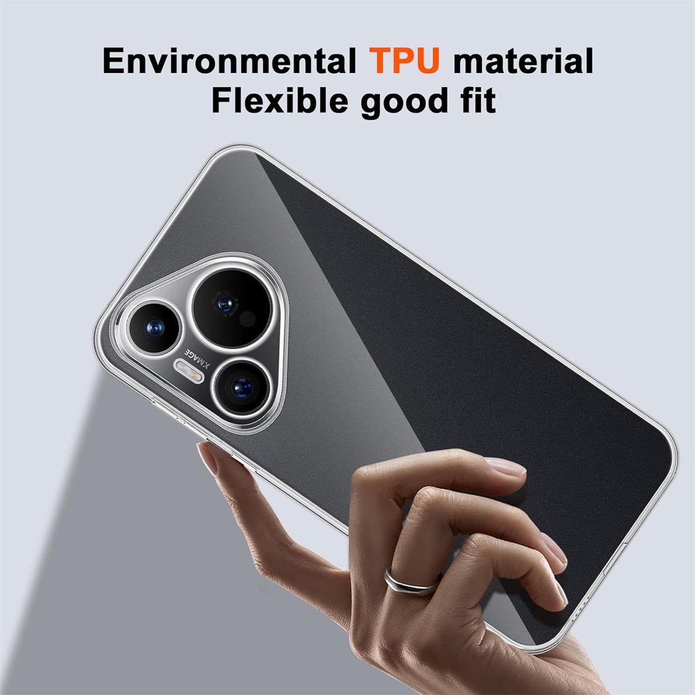 Verco Handyhülle Für Huawei Pura 70 Pro – Transparent, Dünn, Aus Flexiblem Silikon, Klarer Schutz Ohne Aufdickung