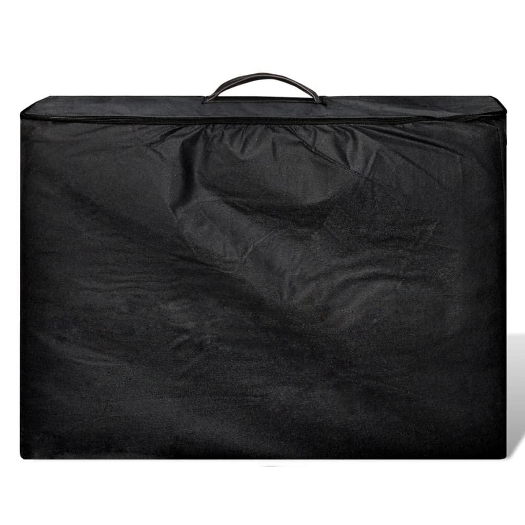 Generisch Massageliege Klappbar 2-Zonen mit Holzgestell Schwarz,Gesundheit & Schönheit,Körperpflege,Massage & Entspannung,Massagetische,14.9KG,110077