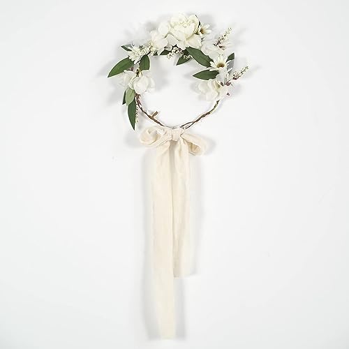 Miniatura 6 de MEEDEE Cinta de terciopelo crema de 3 pulgadas, cinta de terciopelo crema con flecos, cinta de terciopelo de seda con borde crudo para coronas, ramo