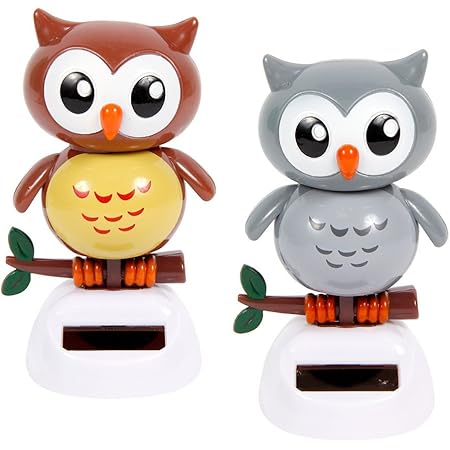 Figurine Chouette Hibou 57 9747 Se Balance A L Energie Solaire Type Nohohon Balancier Deco Voiture