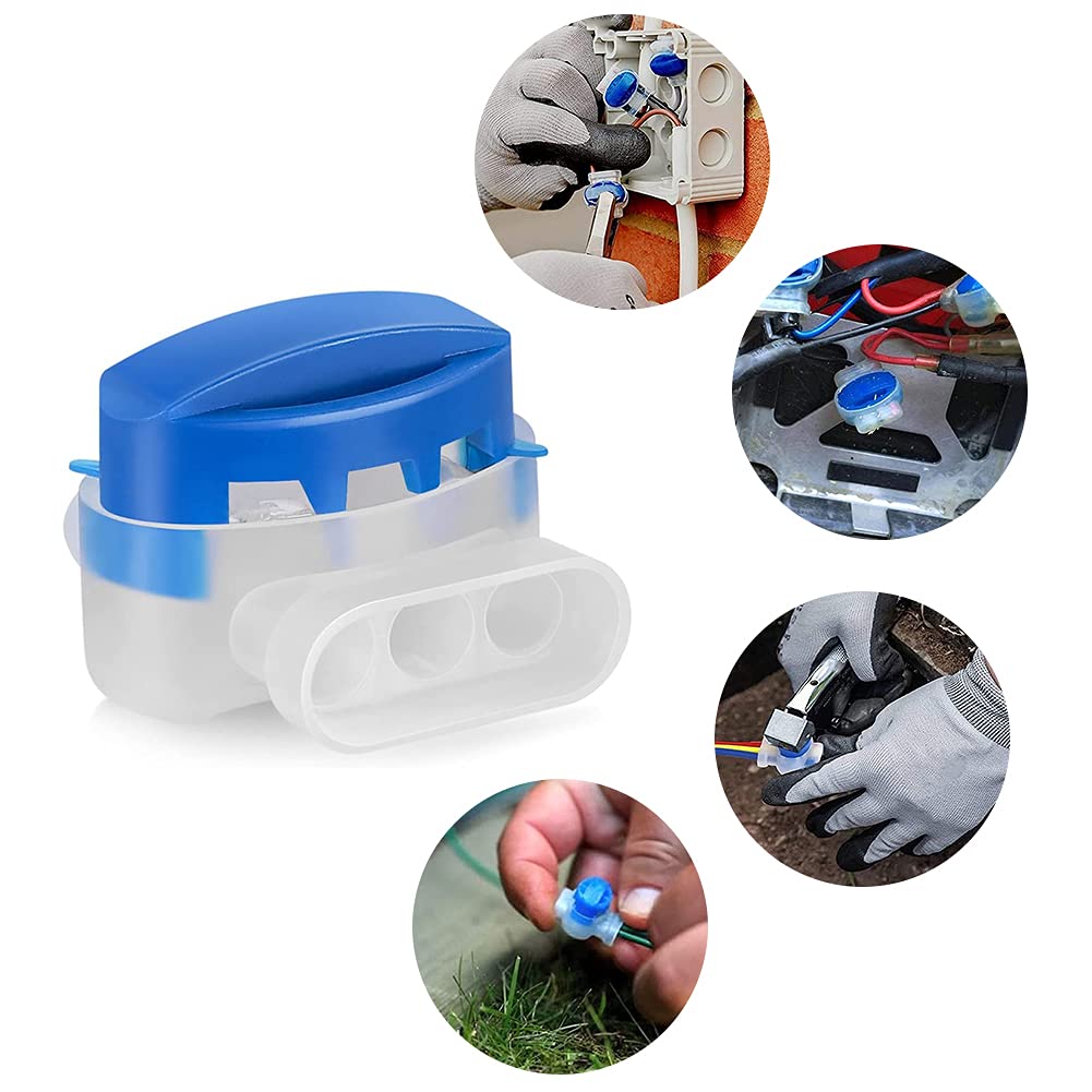 MOWHOUSE Kabel-verbindingsklemmenset voor robotmaaiers: 25 stuks aansluitklemmen waterdicht tuin outdoor met gelvulling