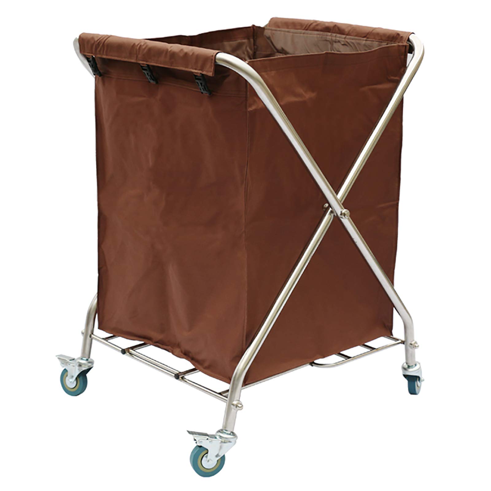 Carrito de lavandería portátil ideal para servicio de limpieza en pasillos de establecimientos
