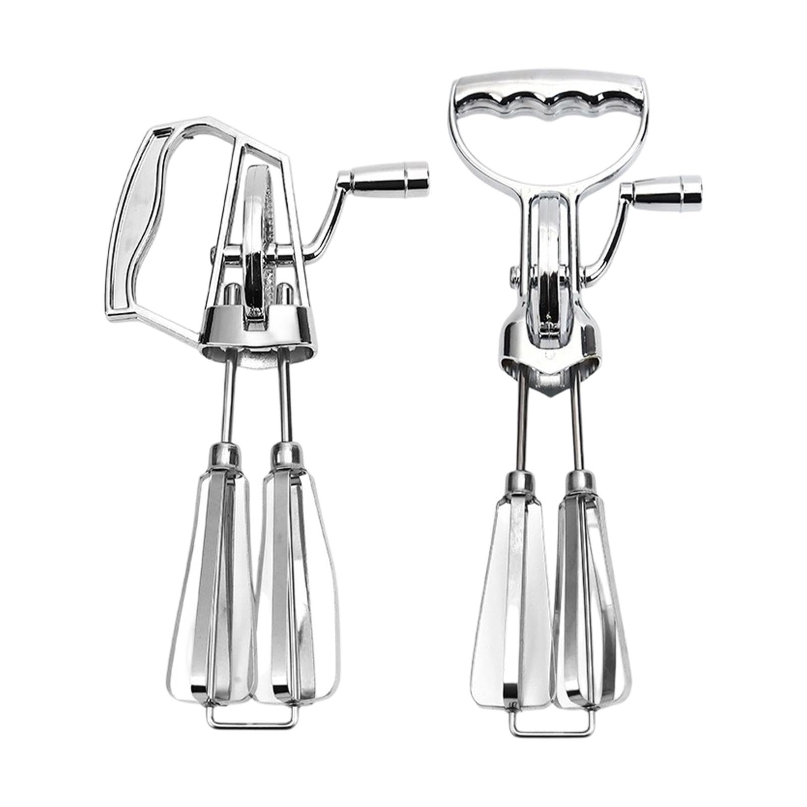 Generic Frusta a Mano Da 2 Pezzi, Utensile Da Cucina, Frusta per Uova, Doppia Testa, in Acciaio Inossidabile, Facile Da Pulire, per La Cottura,