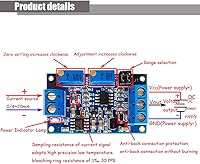 Vista 2 de Ximimark Módulo convertidor de corriente a voltaje 0/4-20mA a 0-3.3V 0-5V 0-10V Transmisor de voltaje Conversión de señal Placa de acondicionamiento