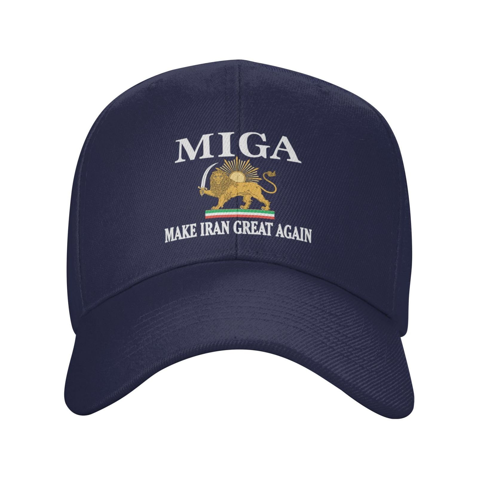 DJNGN Make Iran Great Again Hat Miga Hat Trucker Cap for Men Women Black K37