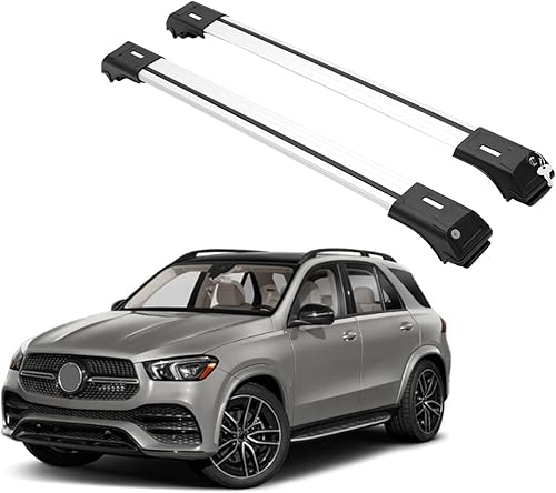ERKUL Barras transversales para portaequipajes para Mercedes Benz GLE V167 2019-2026  Barras transversales de aluminio con bloqueo antirrobo para