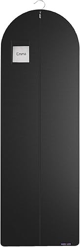 Bolsa de ropa negra para viajes y almacenamiento con cremallera para trajes, esmoquin, vestidos y abrigos de 24 x 72 pulgadas disponible en Yaxa Mexico