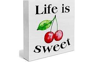 Life is Sweet Cherry Wood Sign: Sweeten Up Your Decor