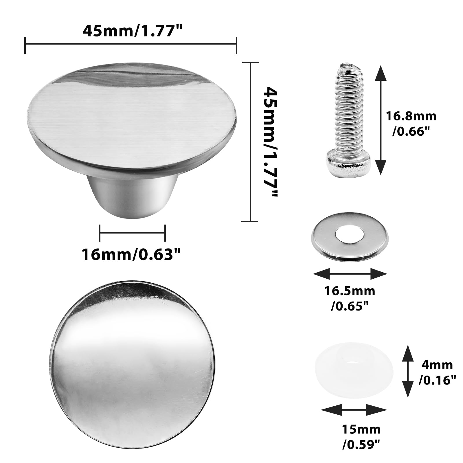 Boutons De Rechange Acier Inoxydable Pour Cocotte - Compatible Le Creuset, Aldi, Lodge